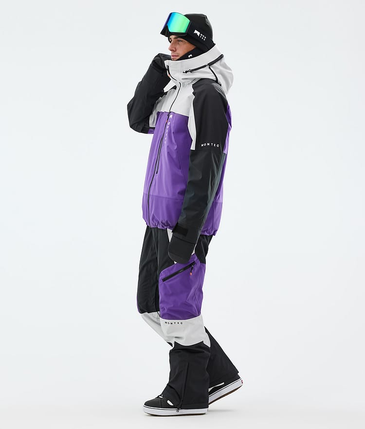 Oracle Snowboard Jacket Men Light Grey/Black/Vivid Purple, Image 4 of 10