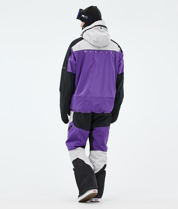 Oracle Snowboard Jacket Men Light Grey/Black/Vivid Purple, Image 5 of 10