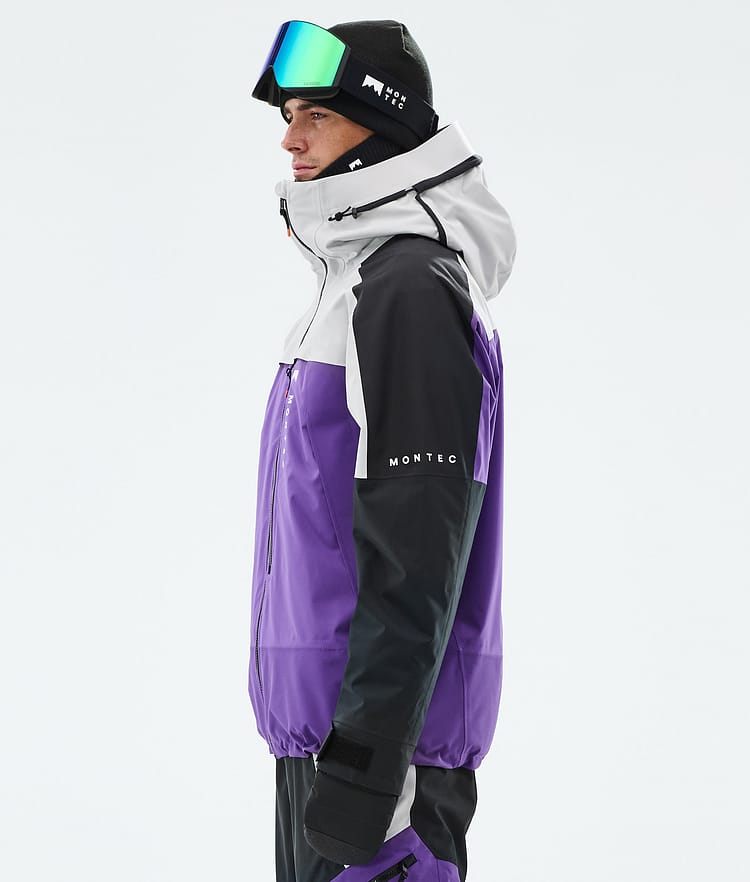 Oracle Ski Jacket Men Light Grey/Black/Vivid Purple, Image 6 of 10