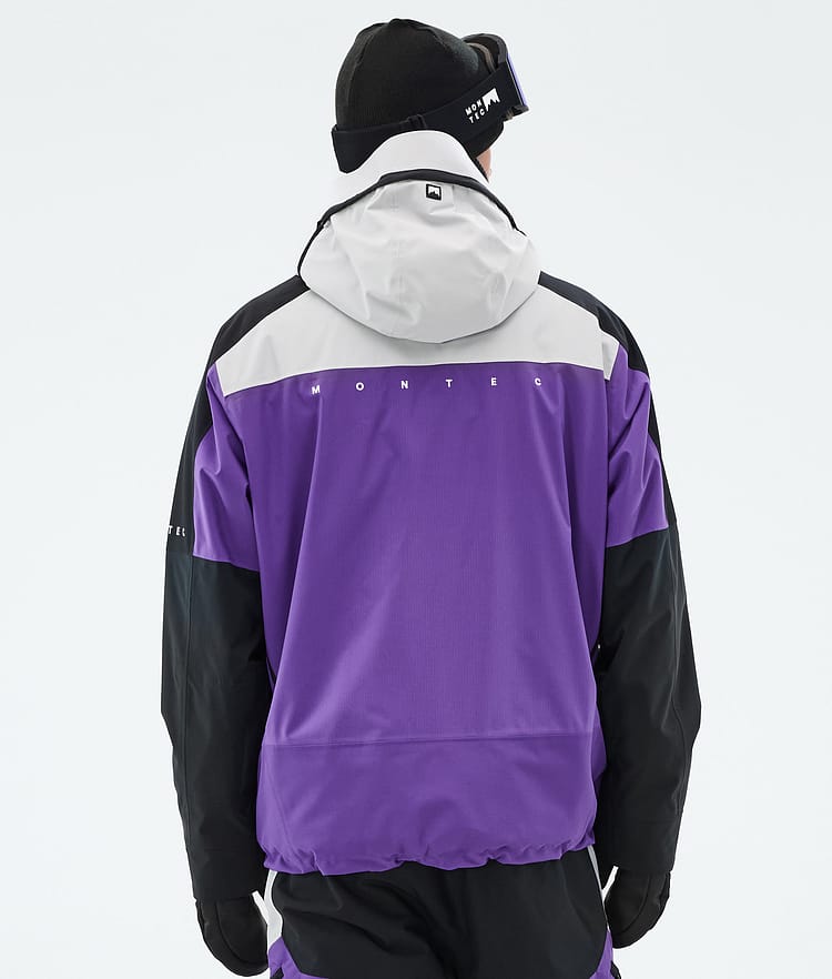 Oracle Ski Jacket Men Light Grey/Black/Vivid Purple, Image 7 of 10