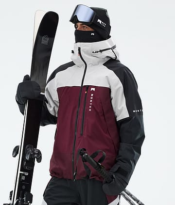 Oracle Chaqueta Esquí Hombre Light Grey/Black/Burgundy