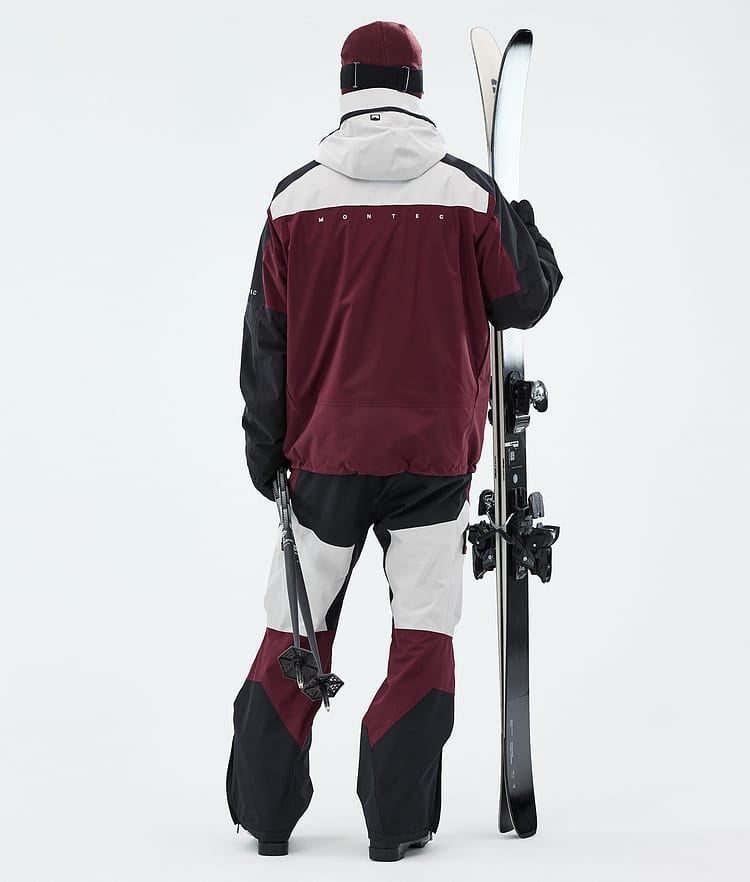 Oracle Ski Jacket Men Light Grey/Black/Burgundy, Image 3 of 9