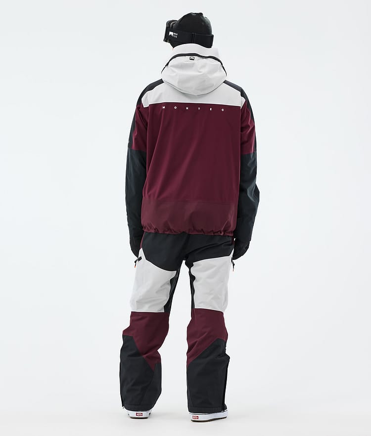 Oracle Snowboard Jacket Men Light Grey/Black/Burgundy, Image 5 of 10