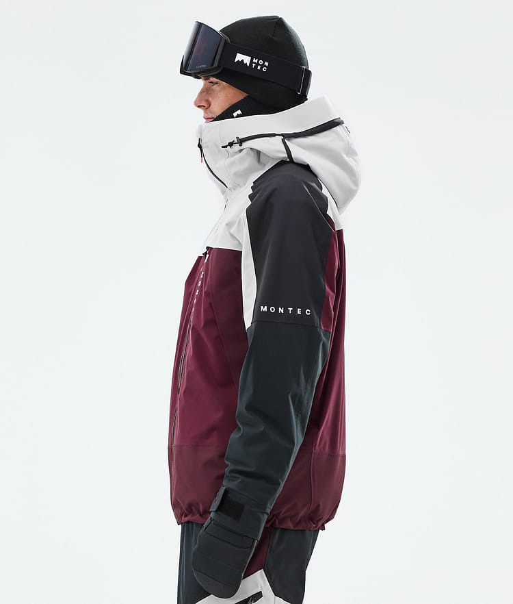 Oracle Ski Jacket Men Light Grey/Black/Burgundy, Image 6 of 10
