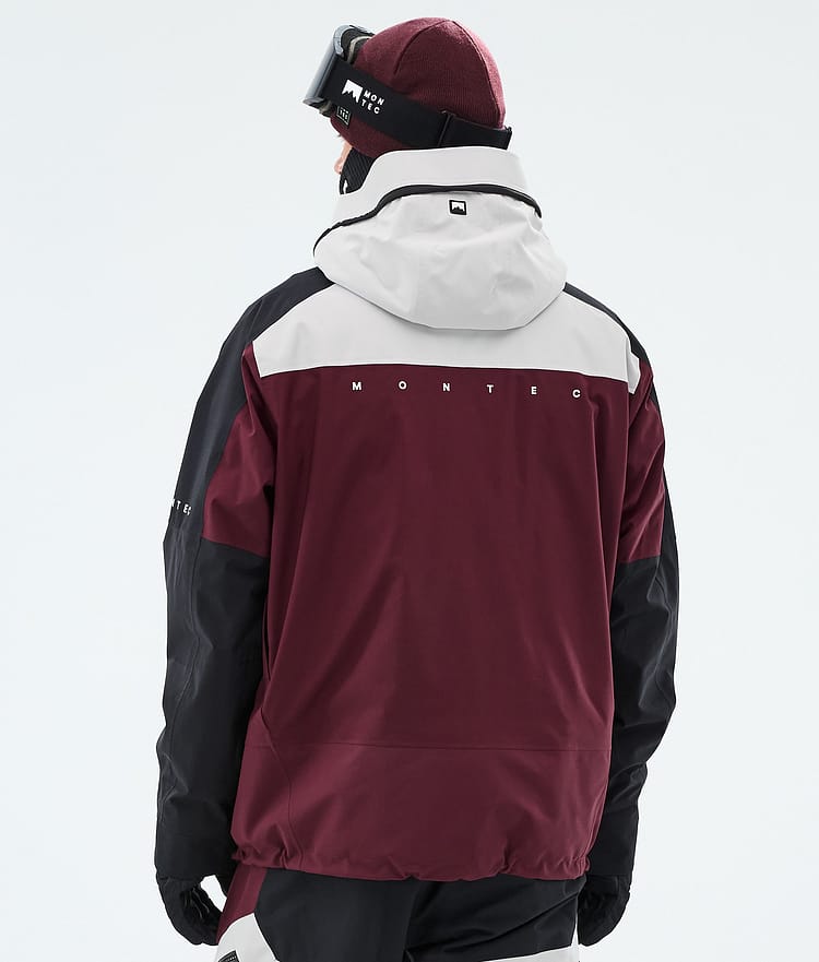 Oracle Ski Jacket Men Light Grey/Black/Burgundy, Image 6 of 9