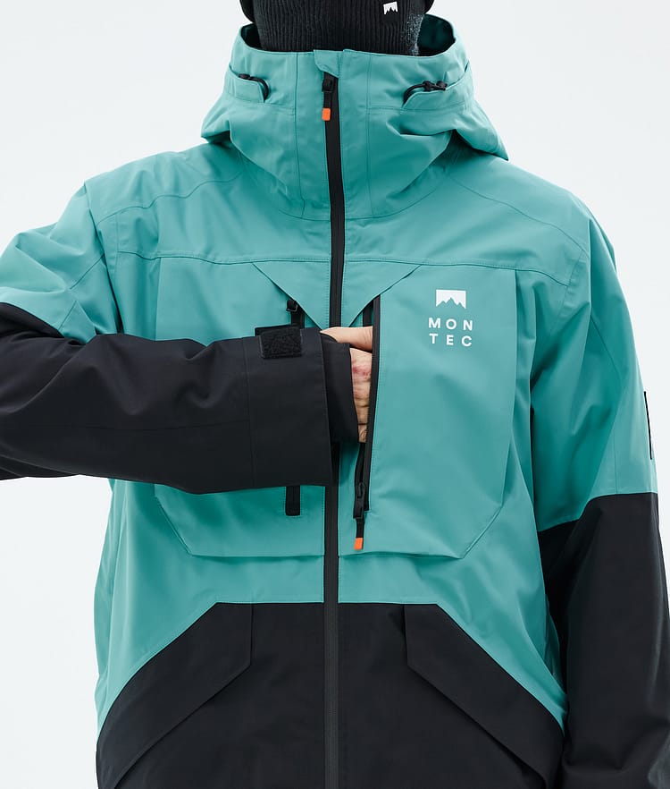Arch Snowboard Jacket Men Turquoise/Black, Image 9 of 10