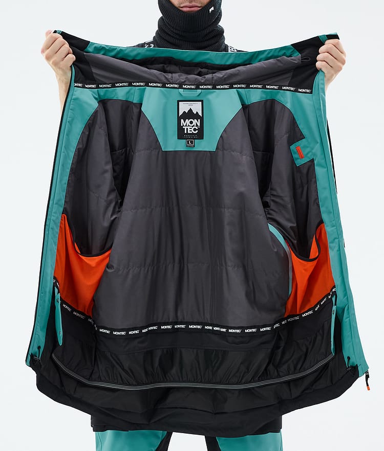 Arch Snowboard Jacket Men Turquoise/Black, Image 10 of 10