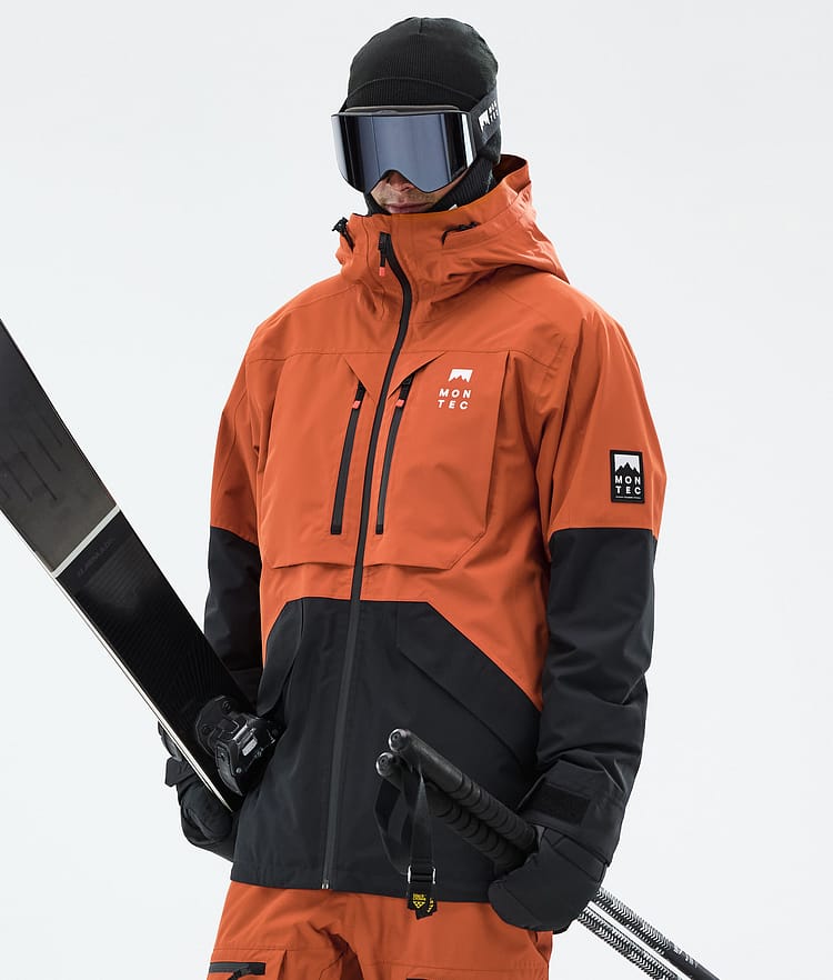 Manteau D'hiver Pour Homme Grande Taille - Veste De Ski Chaude En Laine, Coupe-vent, Imperméable, Avec Poches (95% Nylon, Élasthanne)