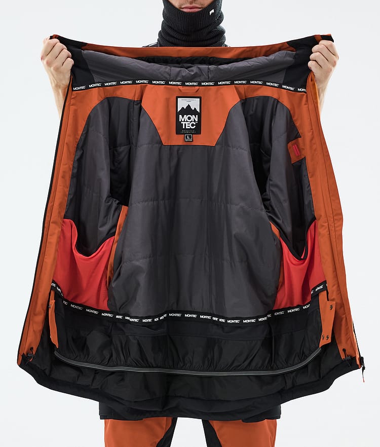 Arch Snowboard Jacket Men Burned Orange/Black, Image 10 of 10