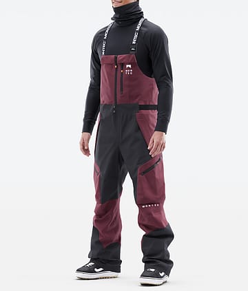 Dozer Snowboard Pants Men Burgundy/Black