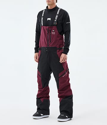 Dozer Snowboard Pants Men Burgundy/Black