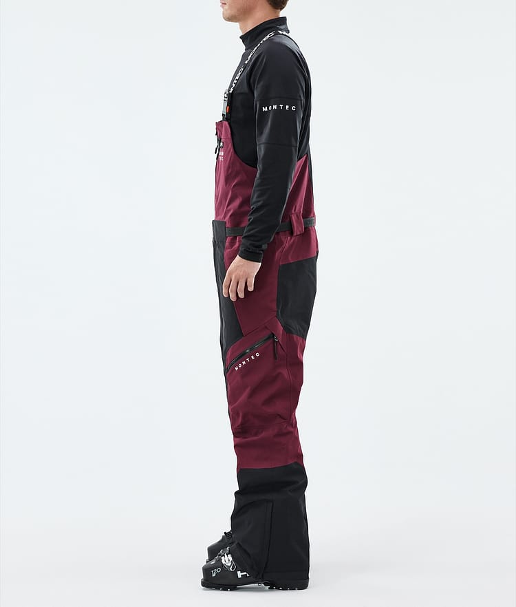 Dozer Lyžařské Kalhoty Pánské Burgundy/Black, Image 2 of 6