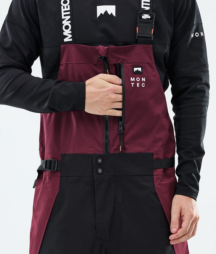 Dozer Lyžařské Kalhoty Pánské Burgundy/Black, Image 5 of 6