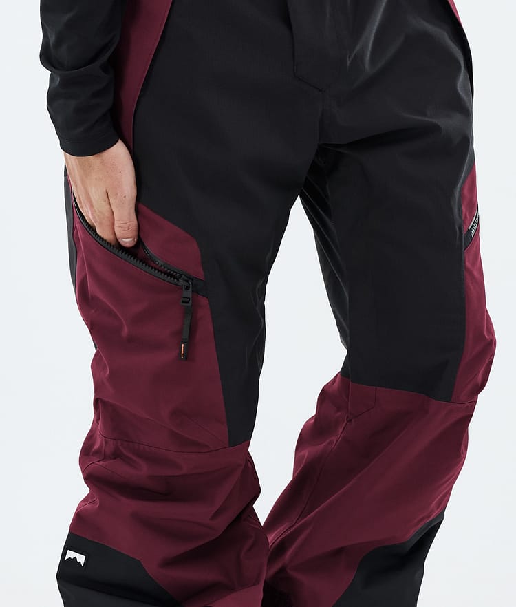 Dozer Kalhoty na Snowboard Pánské Burgundy/Black, Image 6 of 6