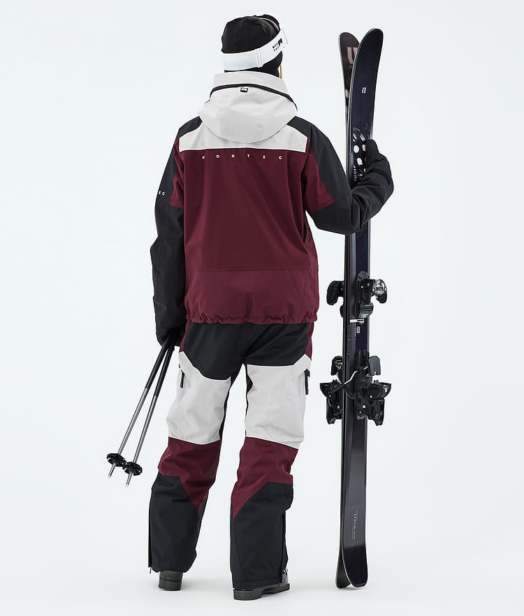 Oracle W Skijacke Damen Light Grey/Black/Burgundy, Image 3 of 9