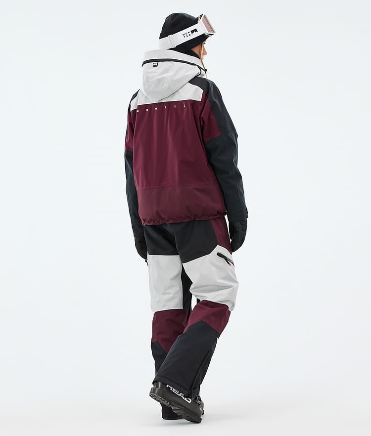Oracle W Manteau Ski Femme Light Grey/Black/Burgundy, Image 5 sur 10