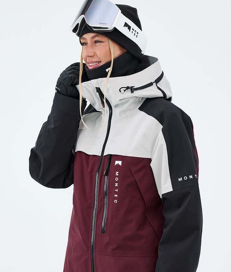 Oracle W Veste Snowboard Femme Light Grey/Black/Burgundy Renewed, Image 4 of 9