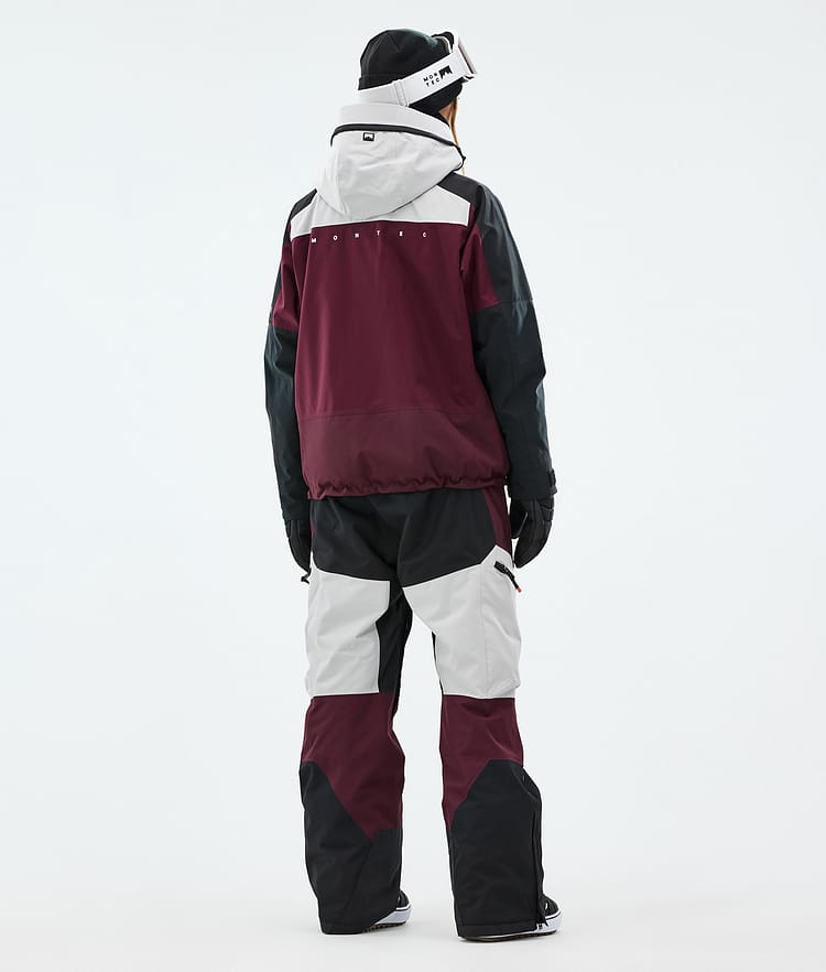 Oracle W Snowboard Jacket Women Light Grey/Black/Burgundy, Image 5 of 10