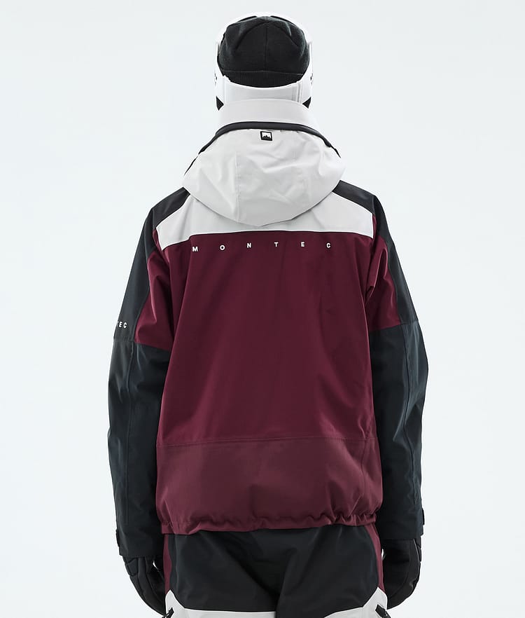 Oracle W Bunda na Snowboard Dámské Light Grey/Black/Burgundy, Obrázek 7 z 10