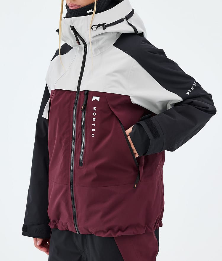 Oracle W Veste Snowboard Femme Light Grey/Black/Burgundy Renewed, Image 7 of 9
