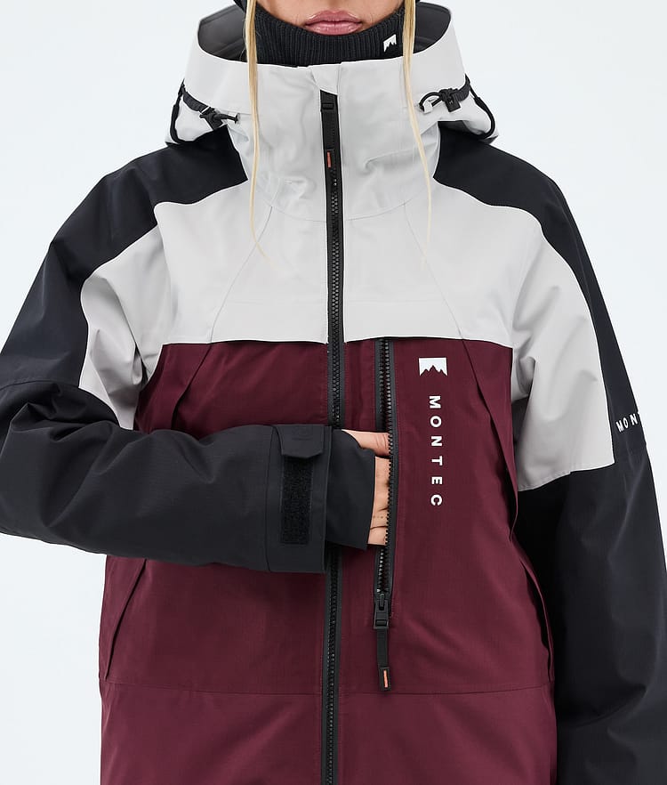Oracle W Veste Snowboard Femme Light Grey/Black/Burgundy Renewed, Image 8 of 9