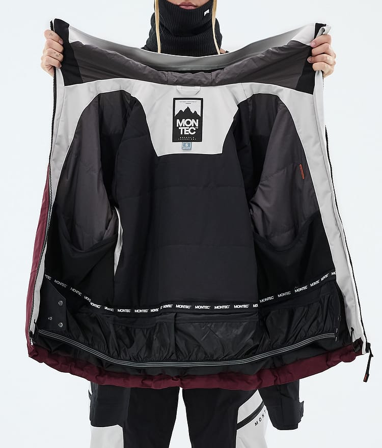 Oracle W Skijacke Damen Light Grey/Black/Burgundy, Image 9 of 9