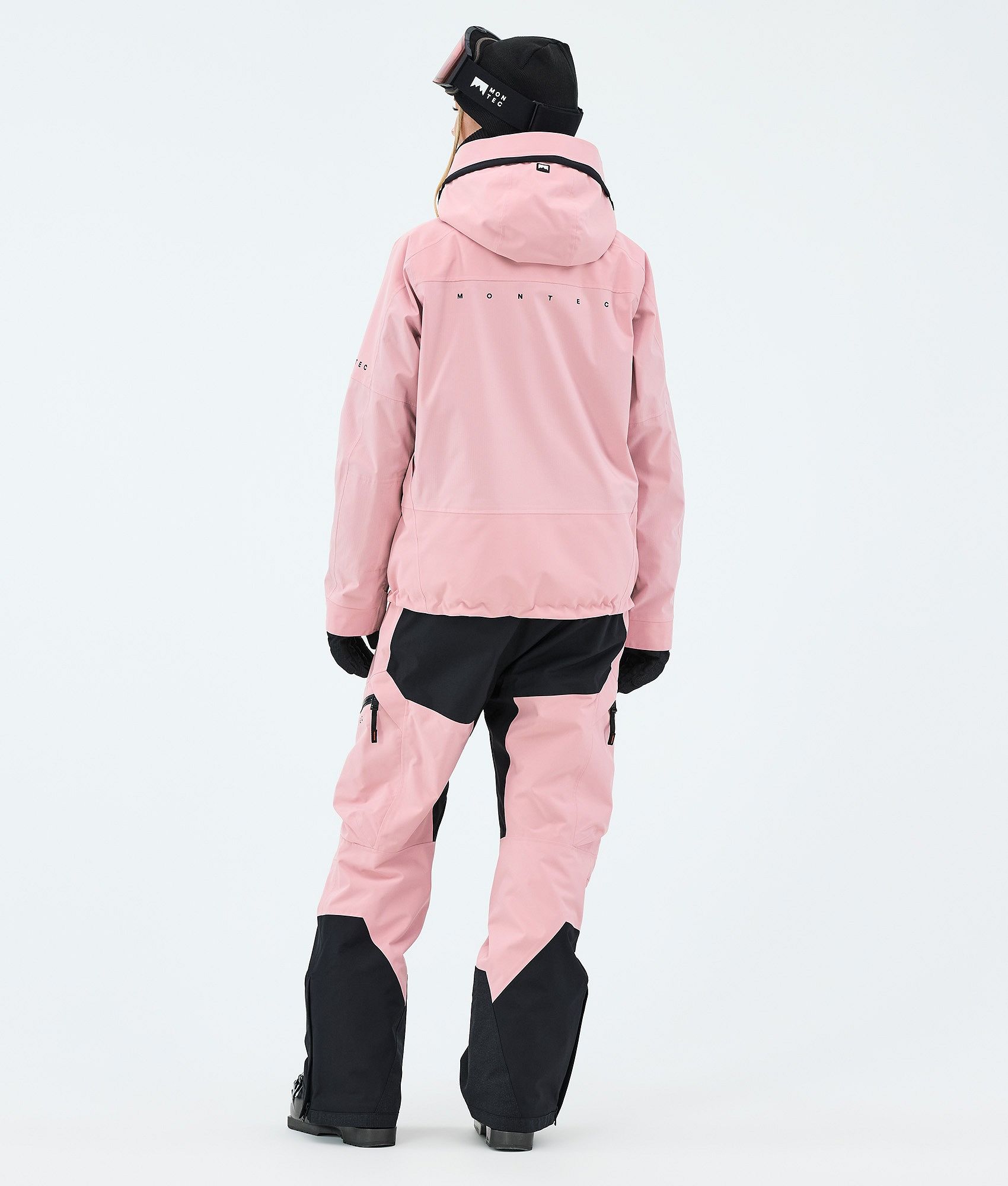 mont-bell フード付きジャンプスーツ ピンク スキーウェア Montec Oracle W Ski Jacket Women Soft Pink | Montecwear.com