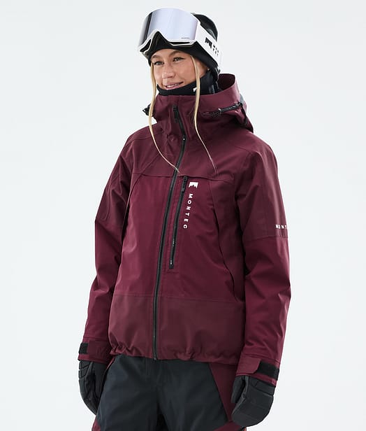 Oracle W Skijakke Dame Burgundy
