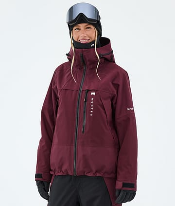 Oracle W Snowboard Jacket Women Burgundy