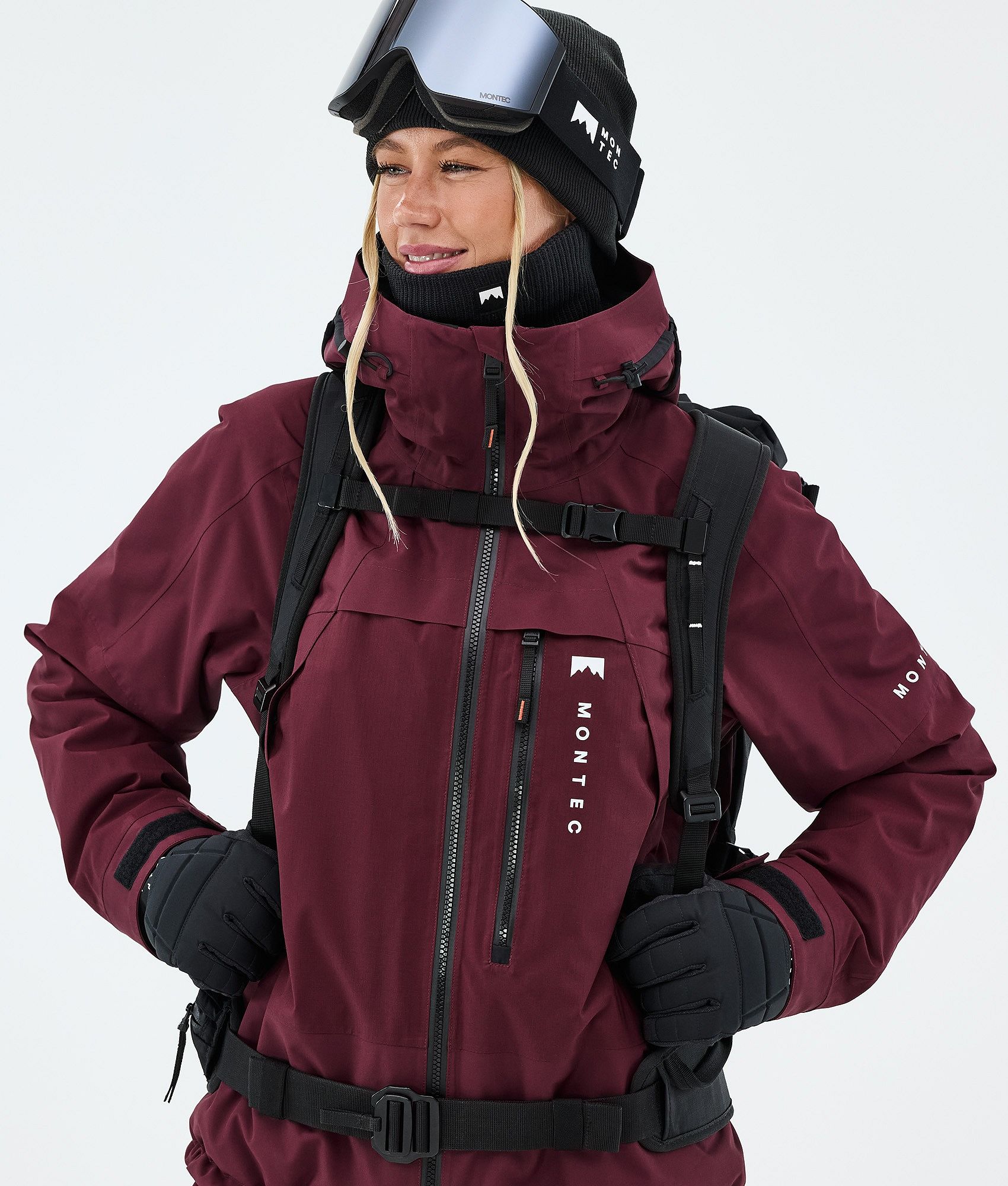 Montec Oracle W Snowboard Jacket Women Burgundy | Montecwear.com