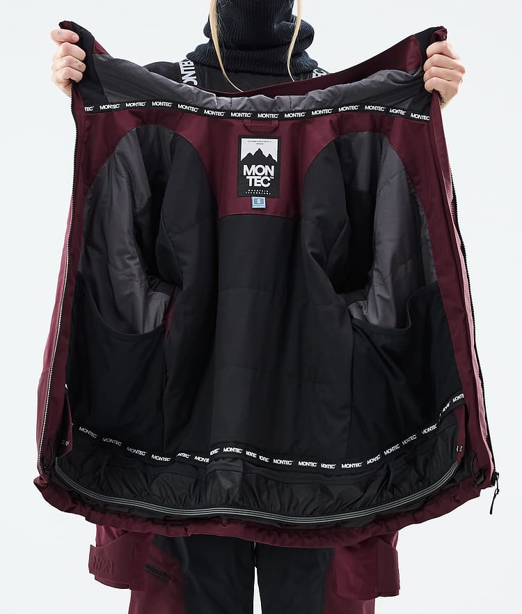 Oracle W Snowboard Jacket Women Burgundy, Image 10 of 10