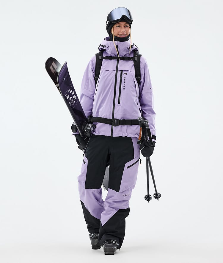 Dozer W Pantaloni Sci Donna Faded Violet/Black, Immagine 2 di 7