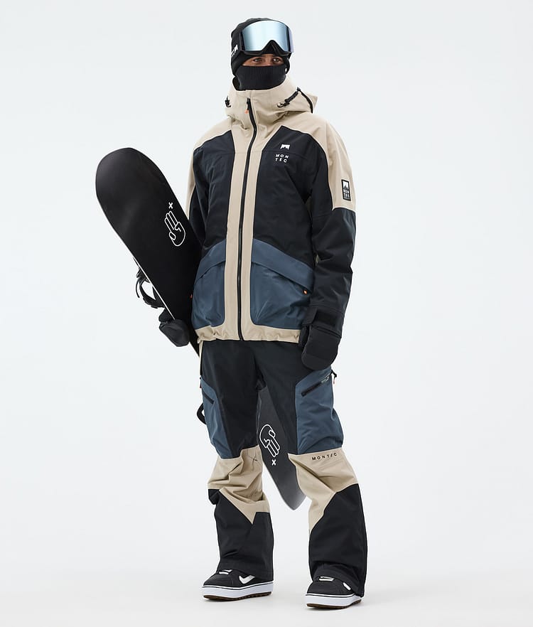 Morpheus Snowboard Jacket Men Sand/Black/Metal Blue, Image 2 of 9
