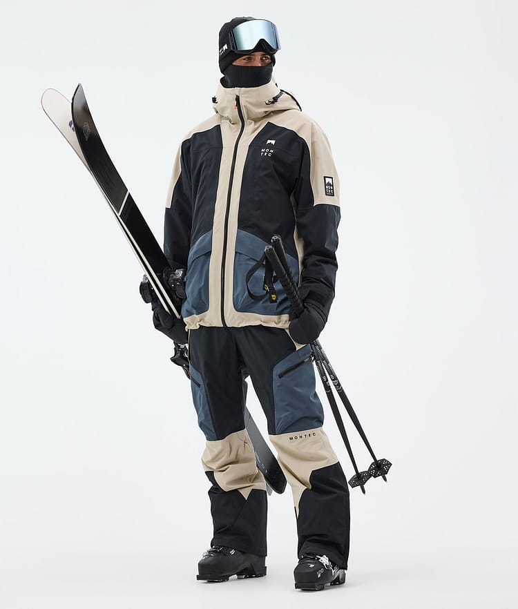 Morpheus Ski Jacket Men Sand/Black/Metal Blue, Image 3 of 10