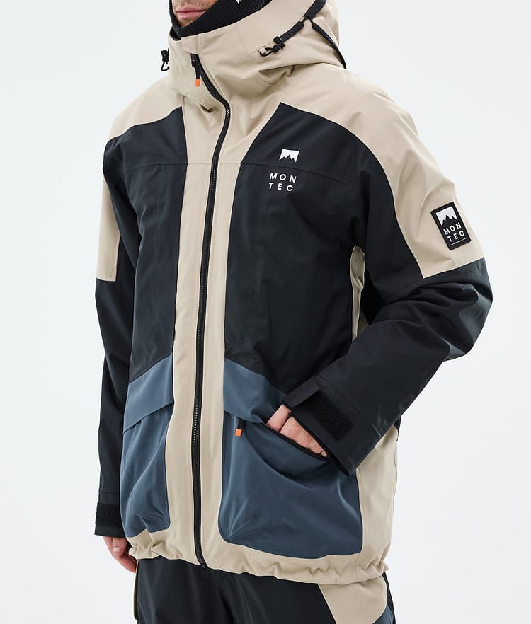 Morpheus Ski Jacket Men Sand/Black/Metal Blue, Image 8 of 10