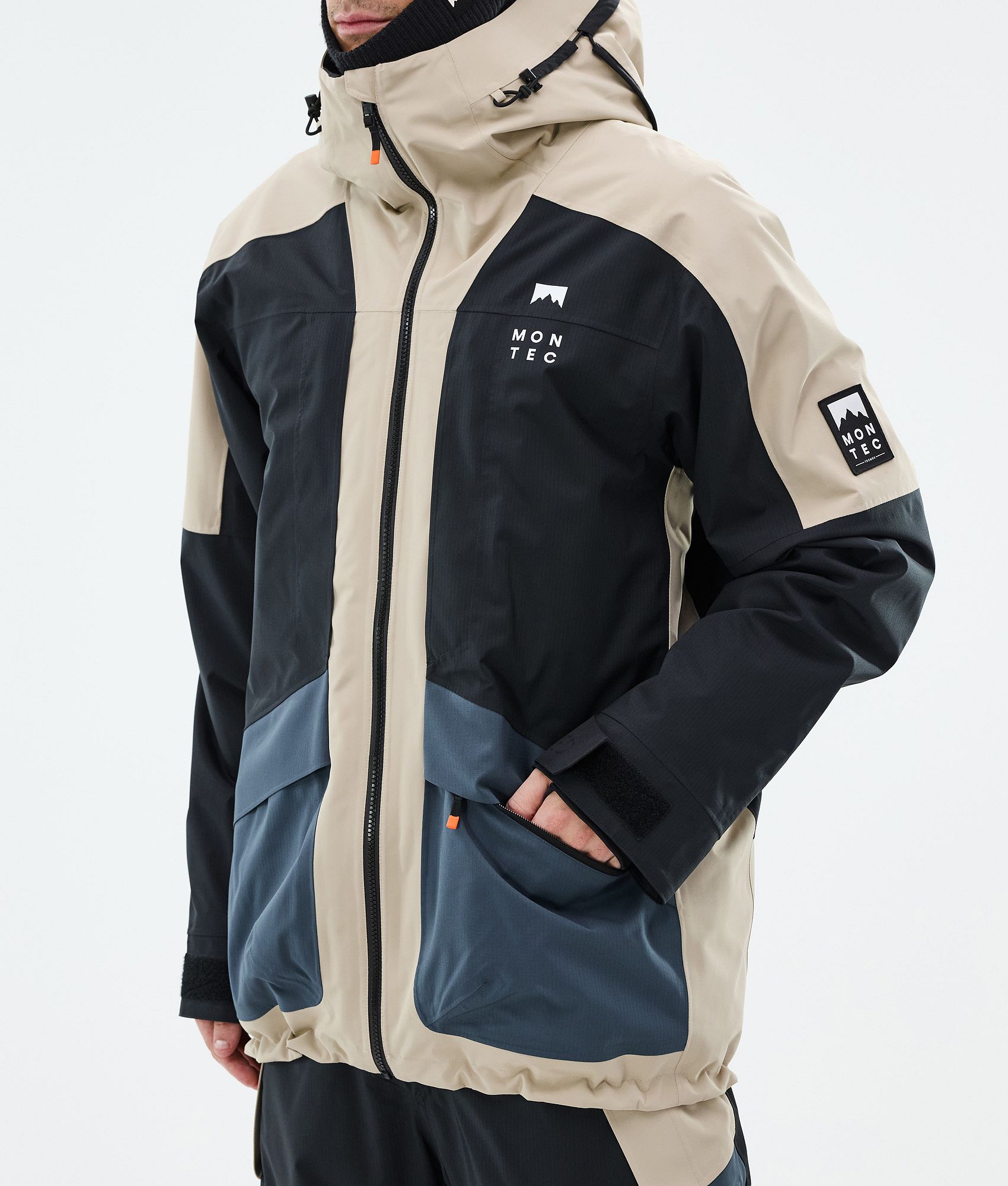 Montec Morpheus Ski Jacket Men Sand/Black/Metal Blue | Montecwear.com