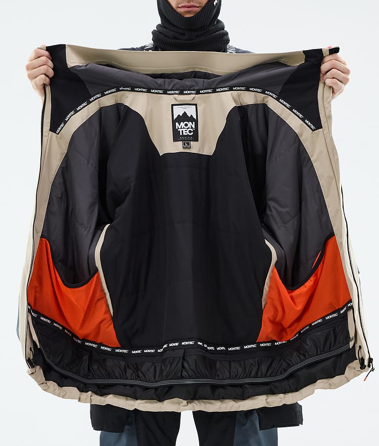 Morpheus Ski Jacket Men Sand/Black/Metal Blue, Image 9 of 9