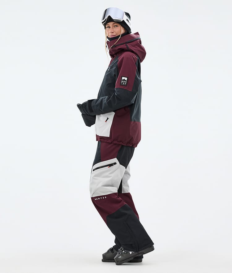 Morpheus W Ski Jacket Women Burgundy/Black/Light Grey, Image 4 of 10