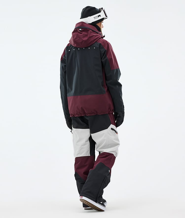 Morpheus W Snowboard Jacket Women Burgundy/Black/Light Grey, Image 5 of 10