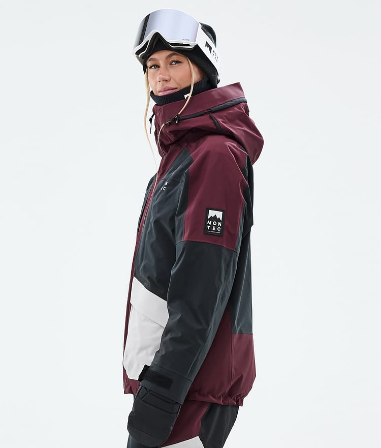 Morpheus W Snowboard Jacket Women Burgundy/Black/Light Grey, Image 6 of 10