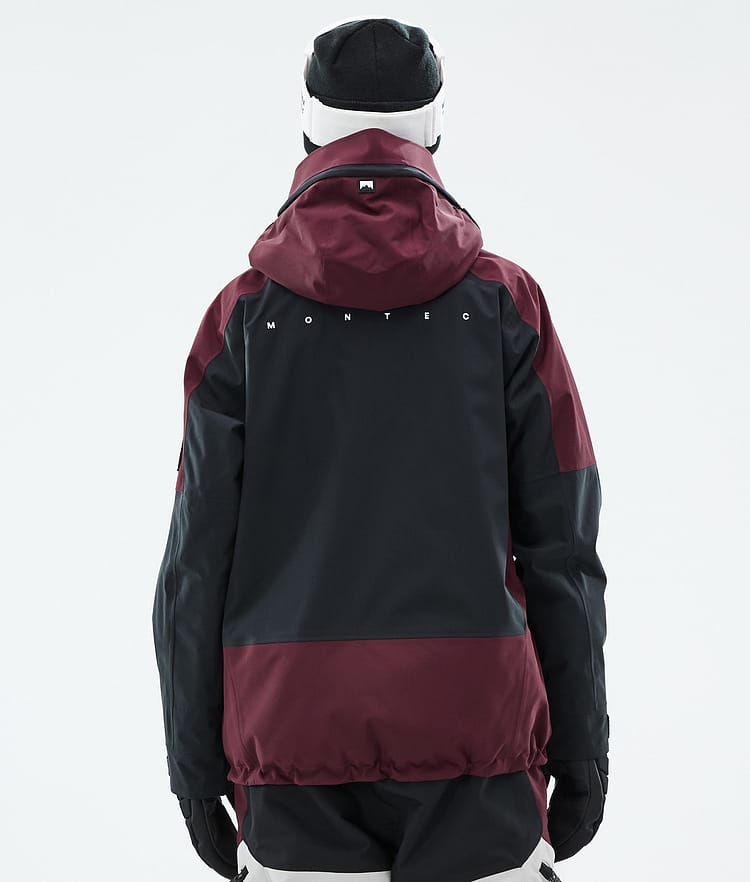 Morpheus W Snowboard Jacket Women Burgundy/Black/Light Grey, Image 7 of 10