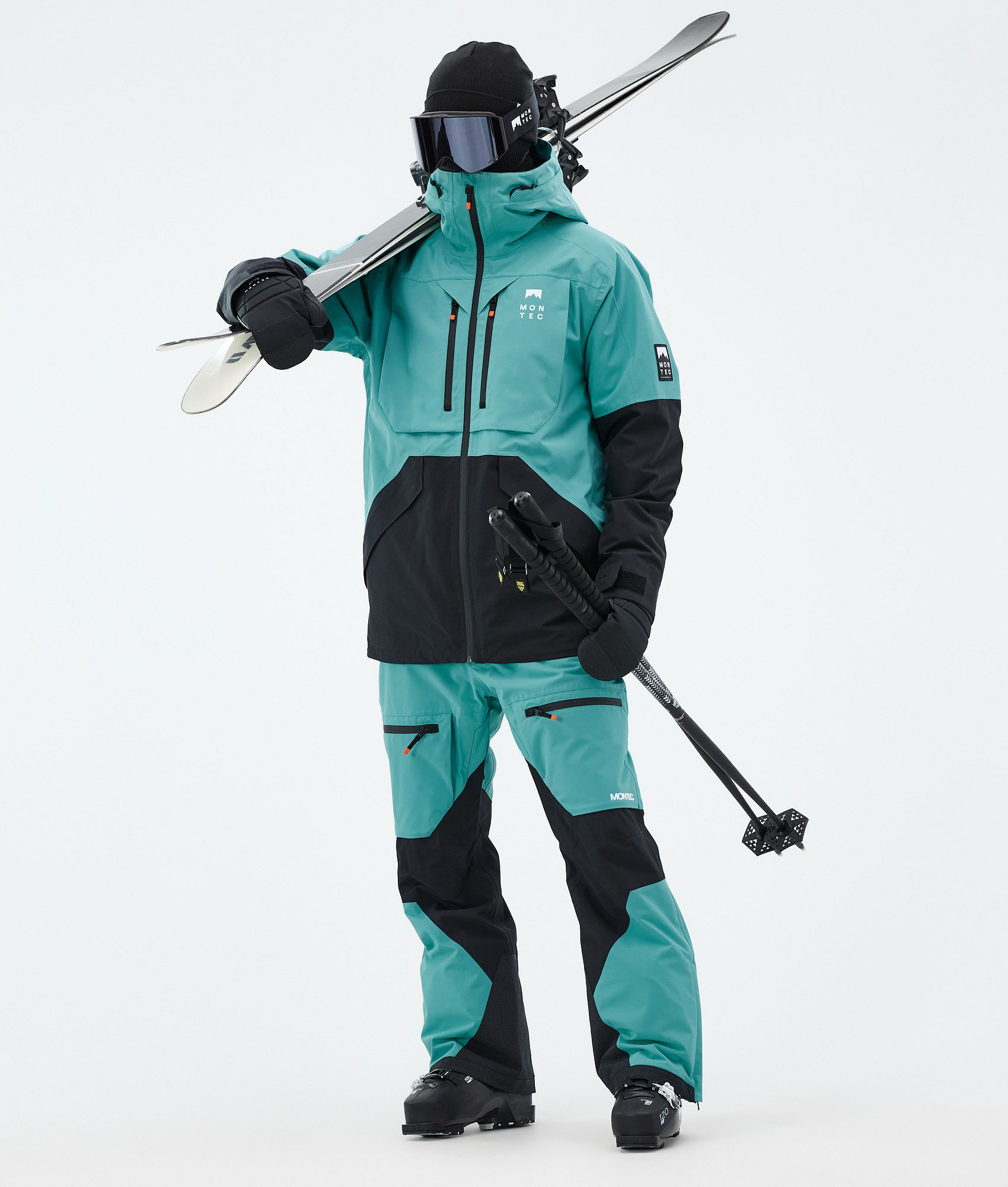 Montec Arch スキーパンツ メンズ Turquoise/Black - グリーン