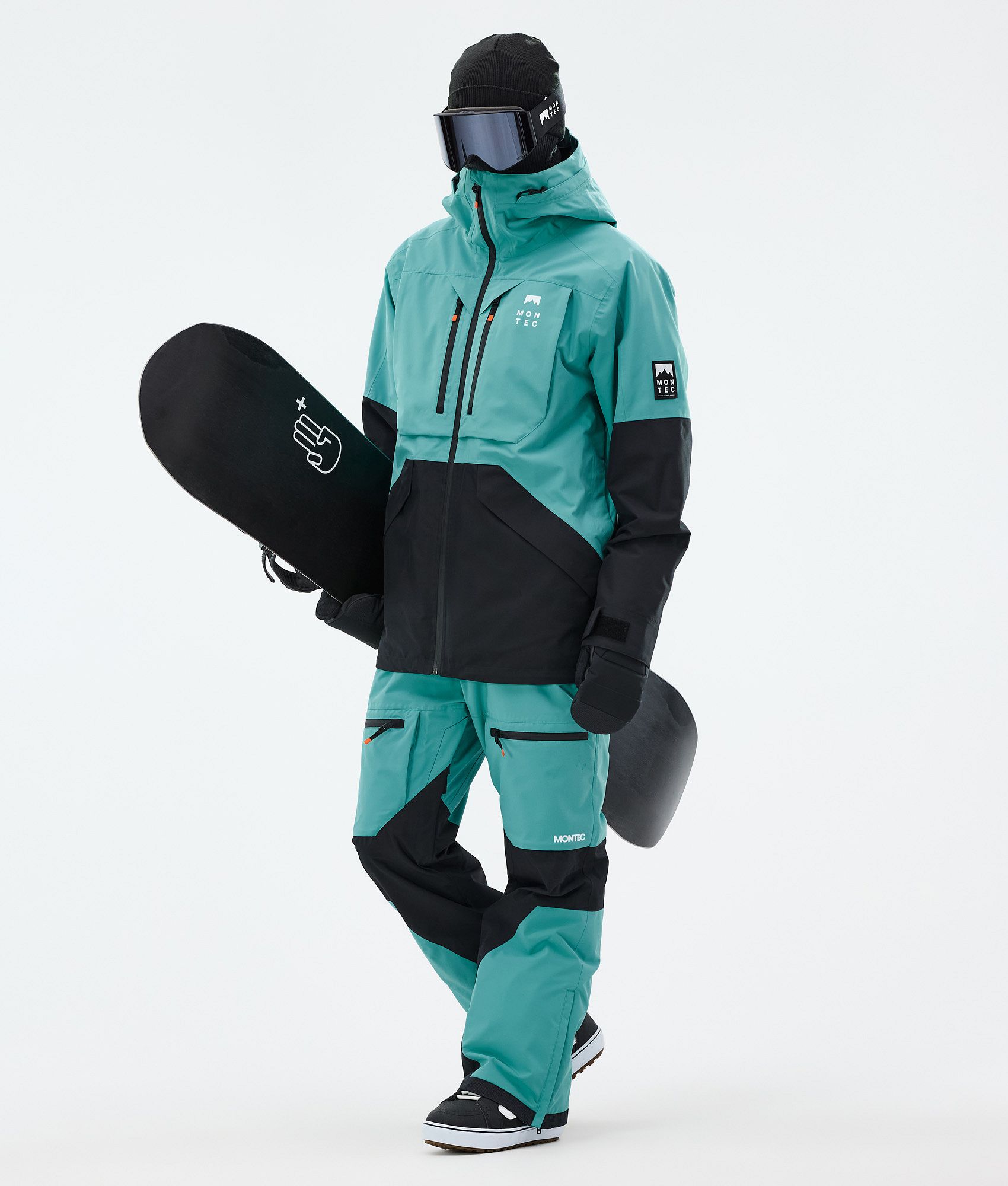 Montec Arch スノボ パンツ メンズ Turquoise/Black - グリーン