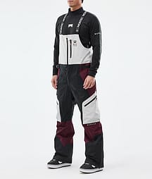 Montec Dozer 25 Pantaloni Snowboard Uomo Light Grey/Black/Burgundy
