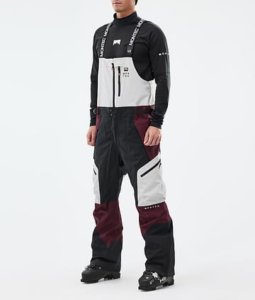 Dozer Pantalones Esquí Hombre Light Grey/Black/Burgundy