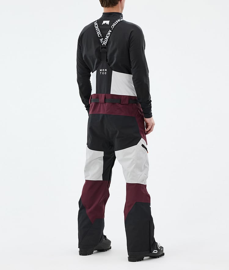Dozer Ski Pants Men Light Grey/Black/Burgundy, Image 3 of 6