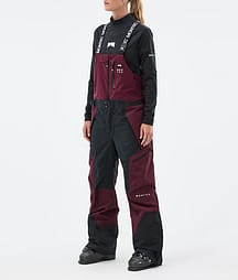 Montec Dozer W 25 Pantalon de Ski Femme Burgundy/Black