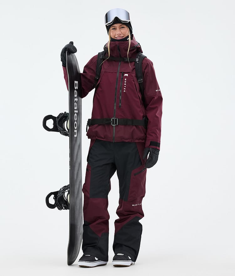 Dozer W Pantaloni Snowboard Donna Burgundy/Black, Immagine 2 di 7