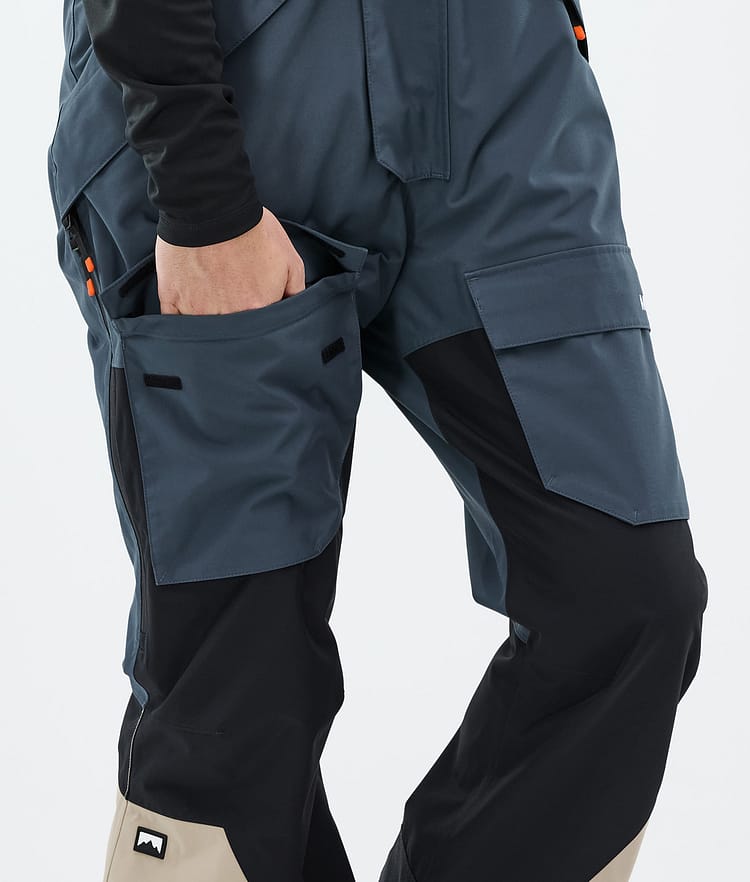 Fawk Snowboard Pants Men Metal Blue/Black/Sand, Image 6 of 6