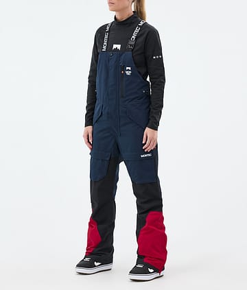 Fawk W Snowboard Pants Women Dark Blue/Black/Deep Red